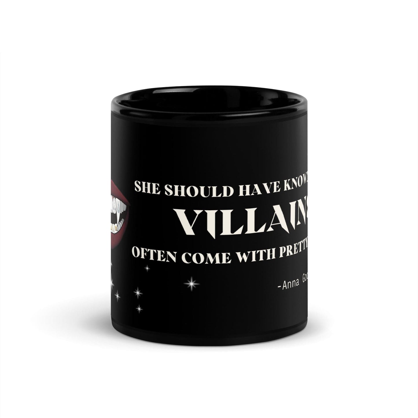 VILLAIN Aesthetics Black Glossy Mug