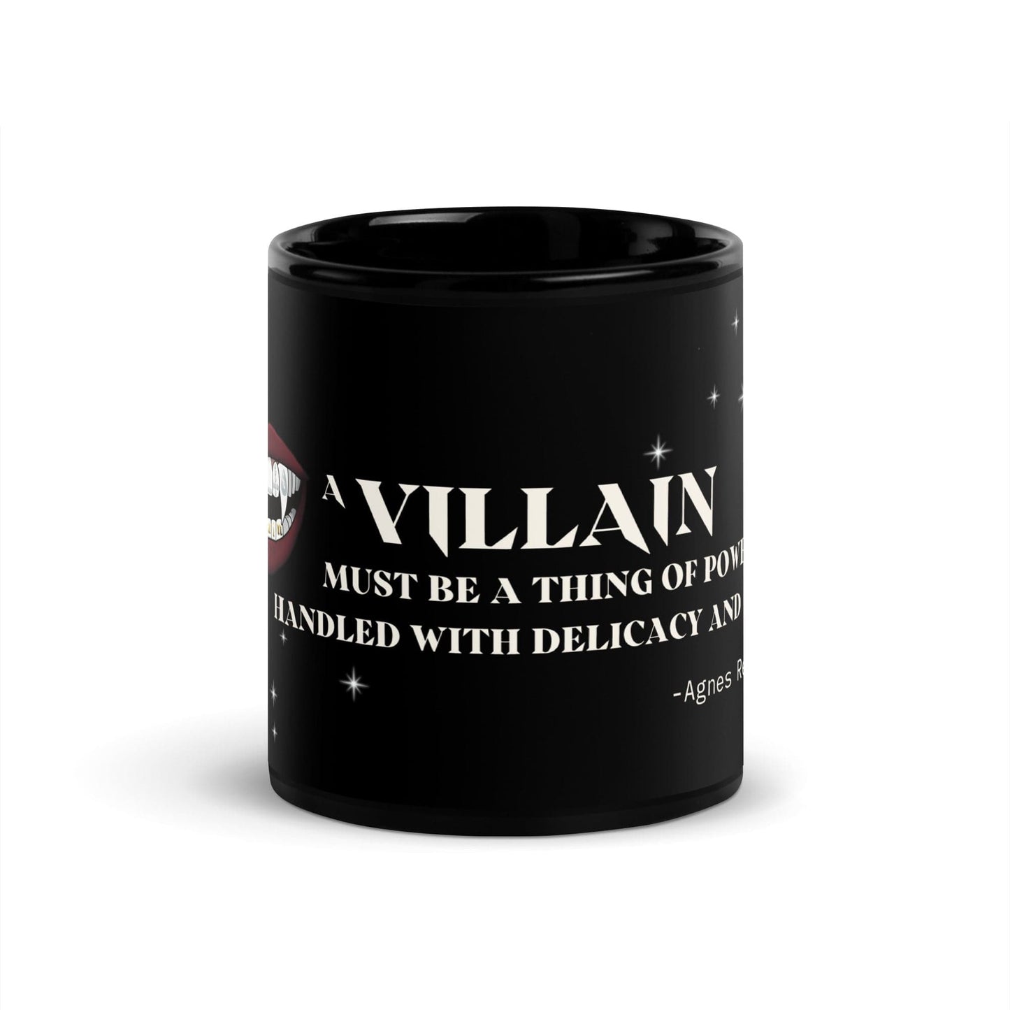 VILLAIN Aesthetics mugs Villain Black Glossy Mug - Agnes Repplier