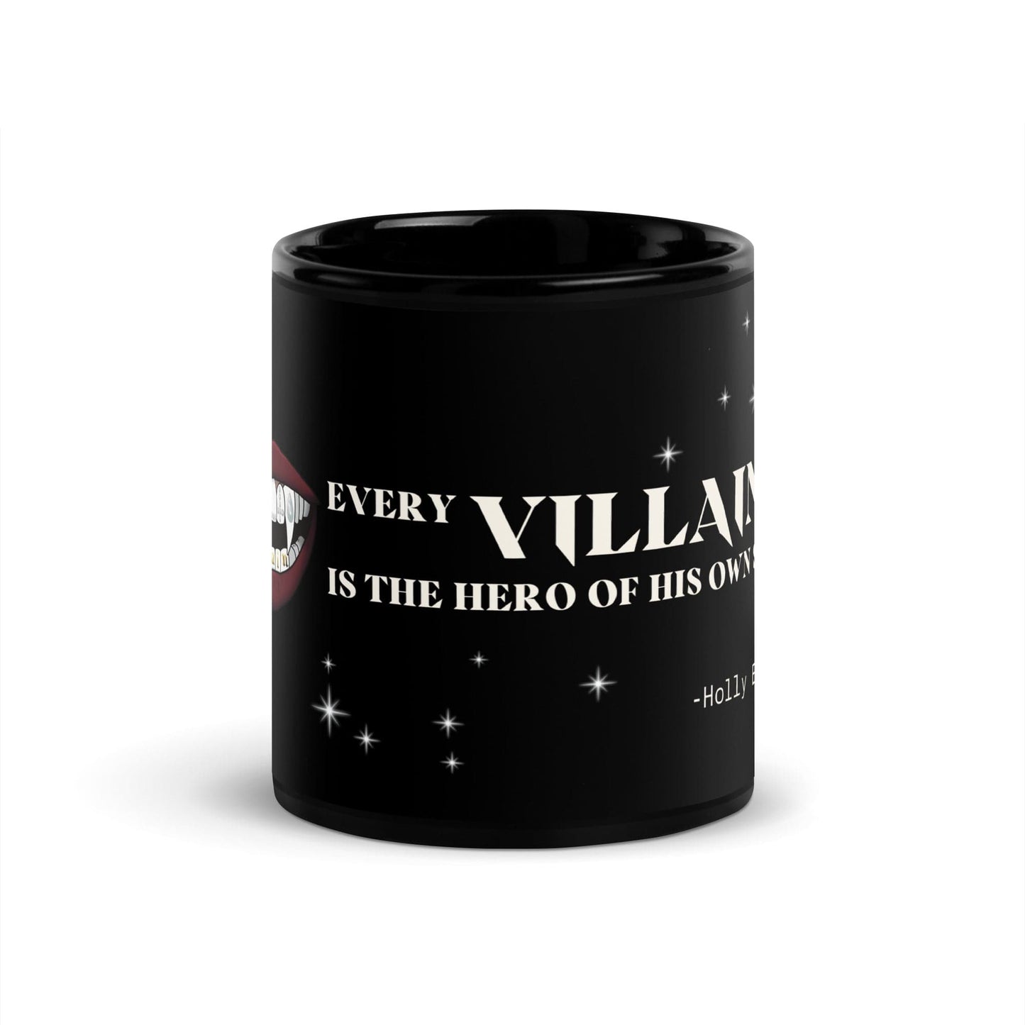 VILLAIN Aesthetics Villain Black Glossy Mug - Holly Black