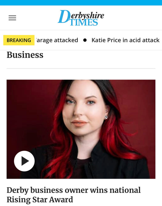 PRESS: Derby Business Owner Wins National Rising Star Award - Derbyshire Times