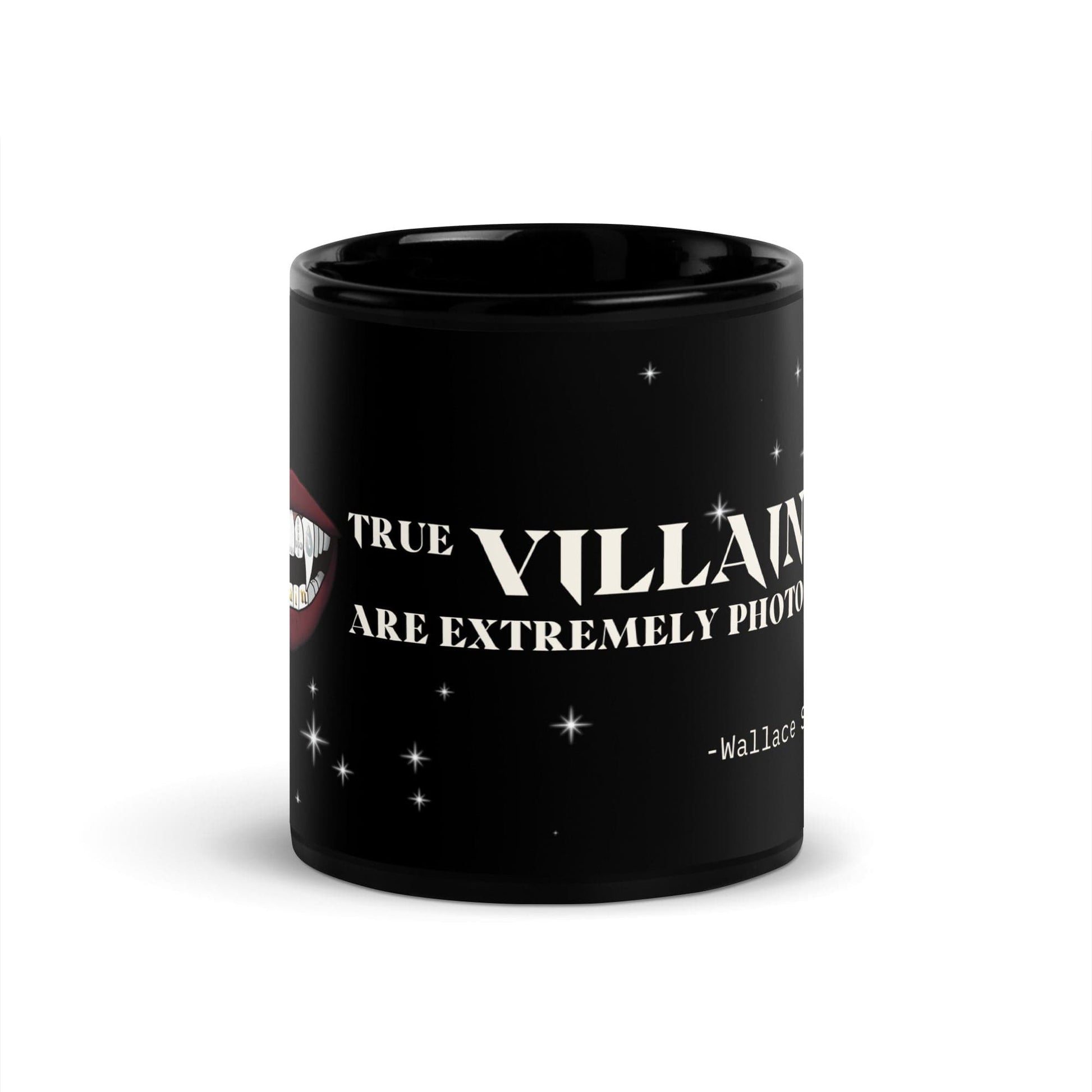 VILLAIN Aesthetics Black Glossy Mug