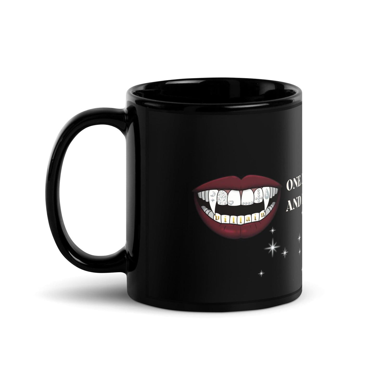 VILLAIN Aesthetics Black Glossy Mug