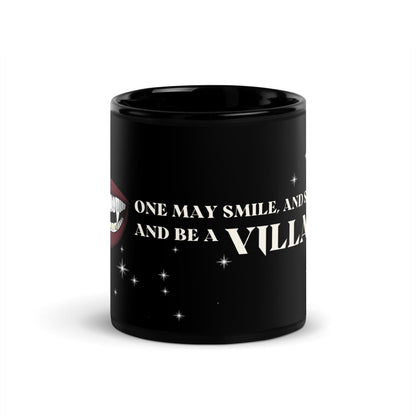 VILLAIN Aesthetics Black Glossy Mug