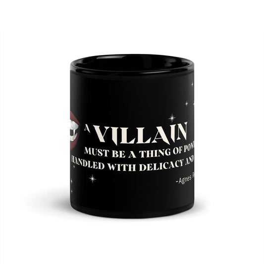 VILLAIN Aesthetics mugs Villain Black Glossy Mug - Agnes Repplier