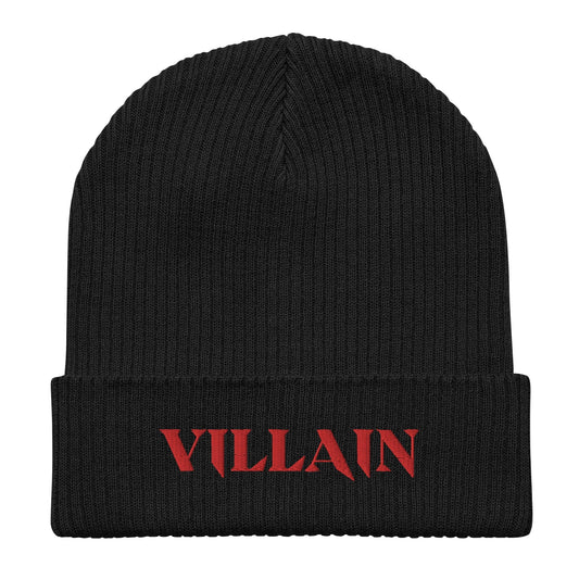 VILLAIN Aesthetics Organic ribbed beanie