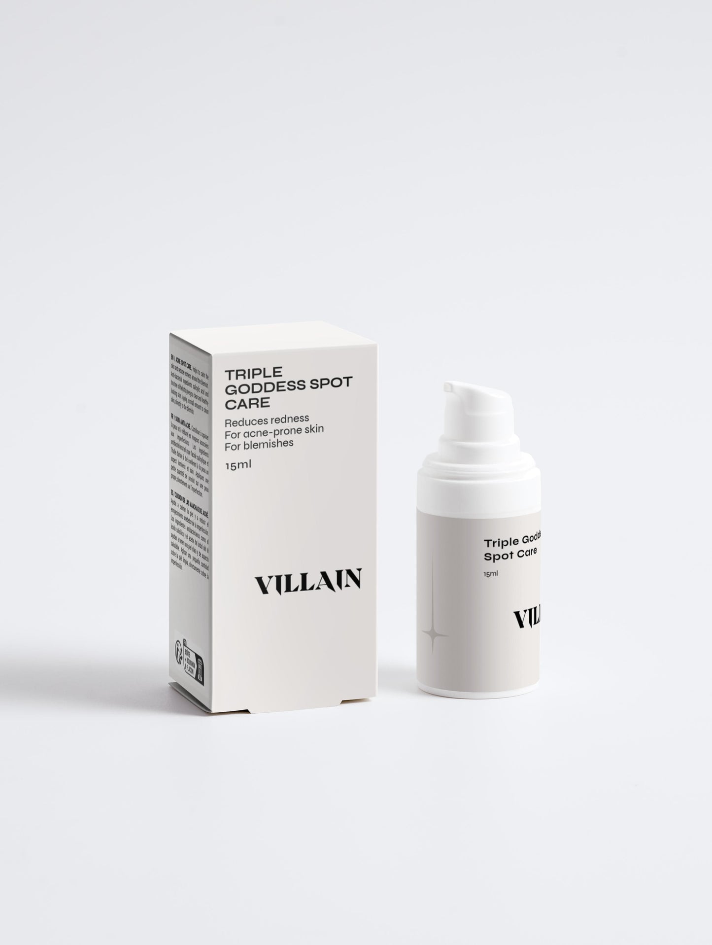 VILLAIN Skin skincare Triple Goddess Acne Spot Serum 15ml